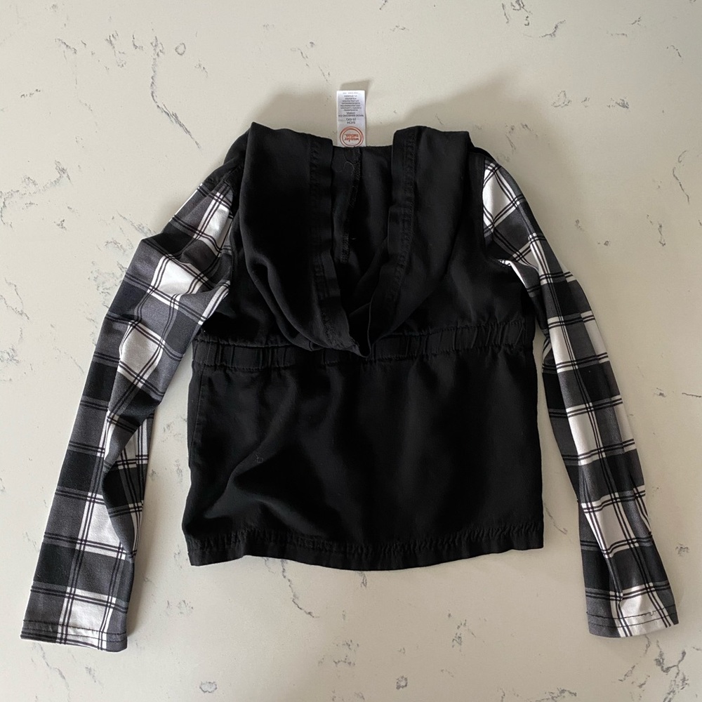 Girls Hooded Button Down - Picture 2 of 2